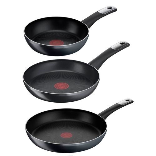 Set Hard Titanium Plus 20, 24 y 30 cm antiadherente 2X y Termo-Señal